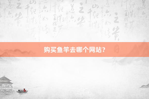购买鱼竿去哪个网站？